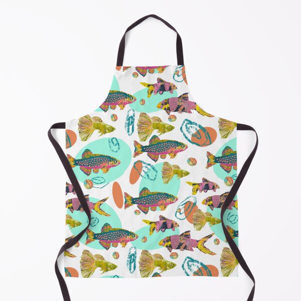 Item preview, Fun Quirky Tropical fish 80’s pattern designed and sold by ginaisarty.