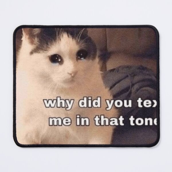 Item preview, Why did you text me in that tone cat  designed and sold by meabh00.