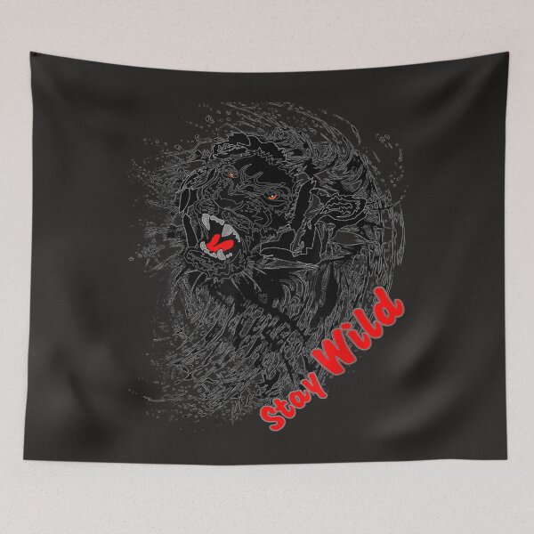 Item preview, Stay Wild Brave Lion King Wilderness Explorer Tattoo Trendy  designed and sold by ciejkale9.