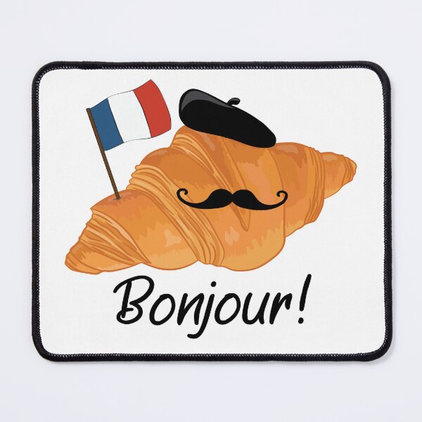 Item preview, Croissant - Funny French Food designed and sold by TheInkElephant.