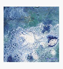 Blue Granite Abstract Photographic Print