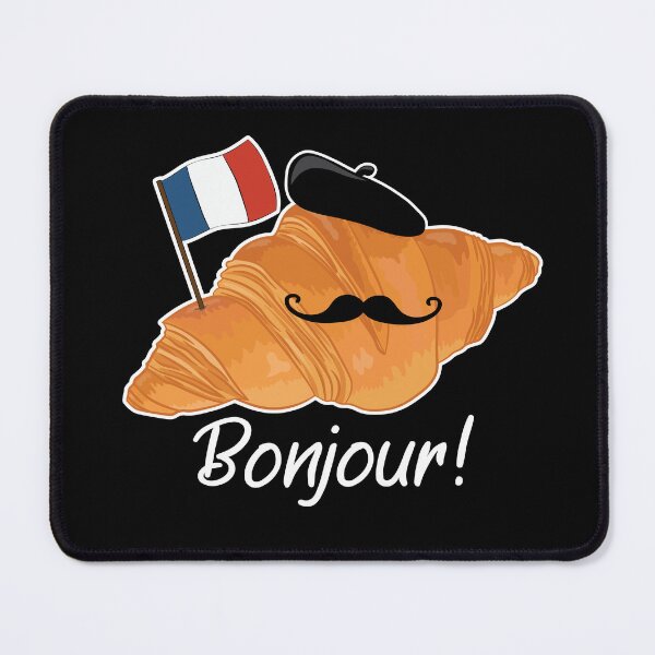 Item preview, Croissant - Funny French Food designed and sold by TheInkElephant.