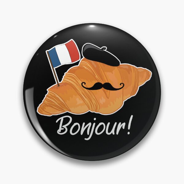 Item preview, Croissant - Funny French Food designed and sold by TheInkElephant.
