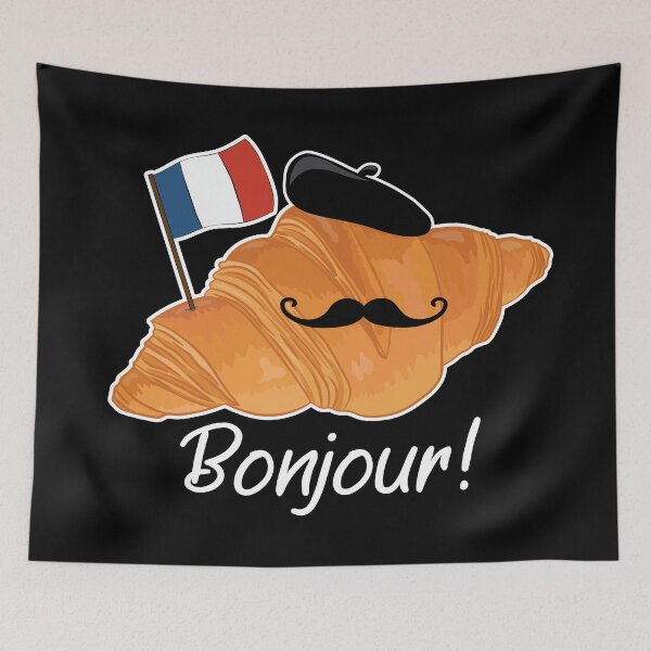 Item preview, Croissant - Funny French Food designed and sold by TheInkElephant.