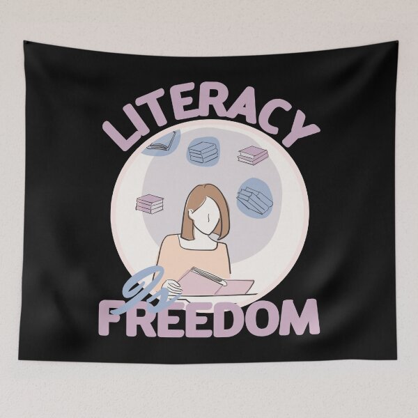Item preview, LITERACY IS FREEDOM designed and sold by GAADesignz.