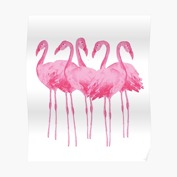 Flamingo Posters Redbubble - roblox work at a pizza place flamingo