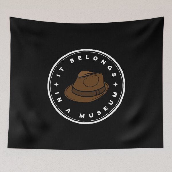 Item preview, It Belongs in a Museum - Black - Indy designed and sold by Fenay Designs.