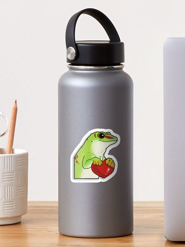 Thumbnail 1 of 3, Sticker, Loving Gecko designed and sold by Taterbunny.