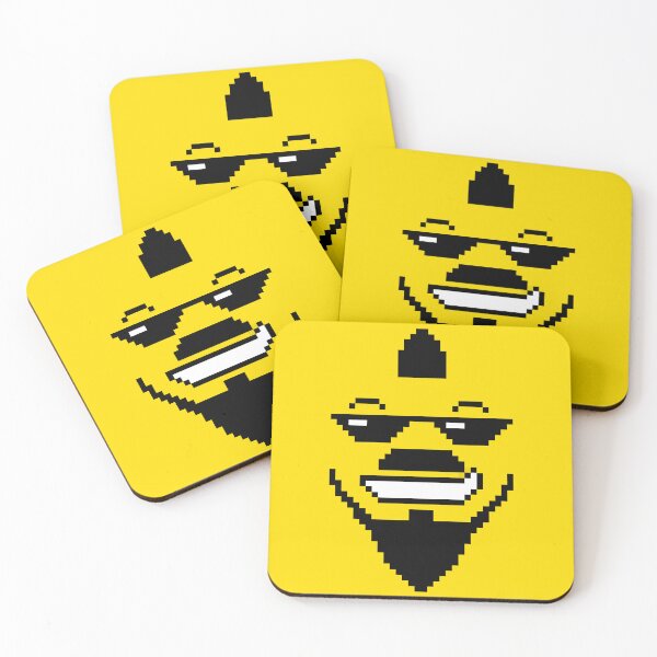 Item preview, Cool yellow emoticon with sunglasses and beard designed and sold by Francesko221.