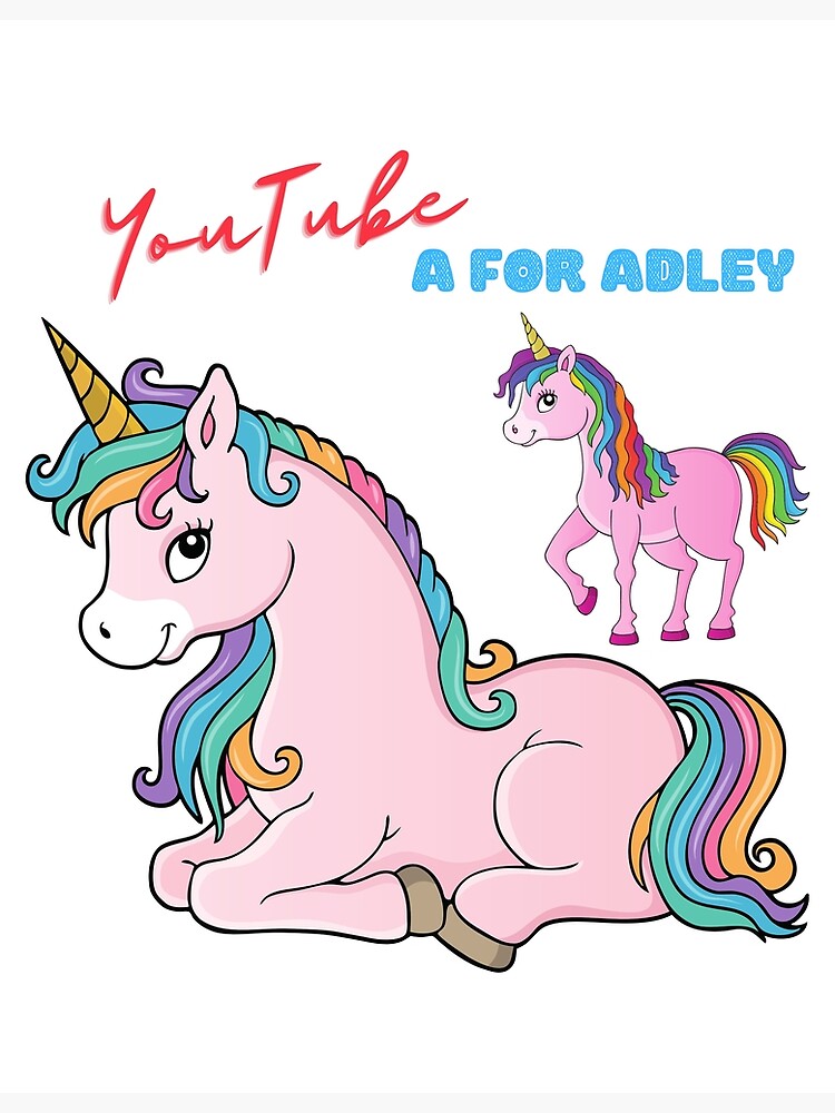"youtube a for adley" Poster for Sale by shoppingvalley | Redbubble