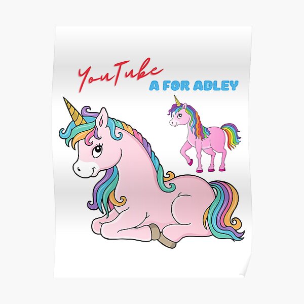 "youtube a for adley" Poster for Sale by shoppingvalley Redbubble