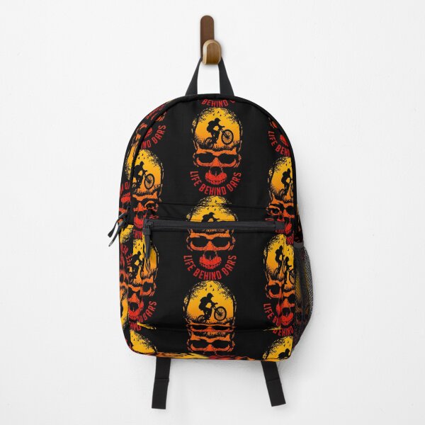 Item preview, Life Behind Bars MTB Mountain Bike Funny Biking Goth Skull designed and sold by GrandeDuc.
