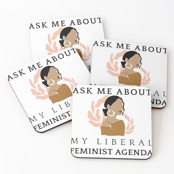 Item preview, Ask Me About My Liberal Feminist Agenda designed and sold by SaritasShop.
