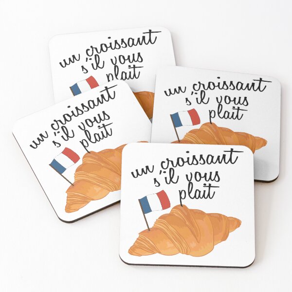 Item preview, Un Croissant Sil Vous Plait - Funny French Food designed and sold by TheInkElephant.