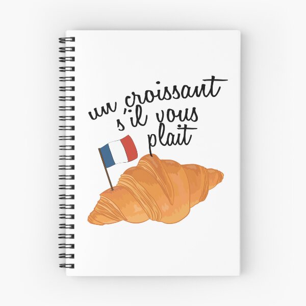 Item preview, Un Croissant Sil Vous Plait - Funny French Food designed and sold by TheInkElephant.