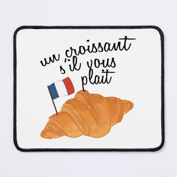 Item preview, Un Croissant Sil Vous Plait - Funny French Food designed and sold by TheInkElephant.