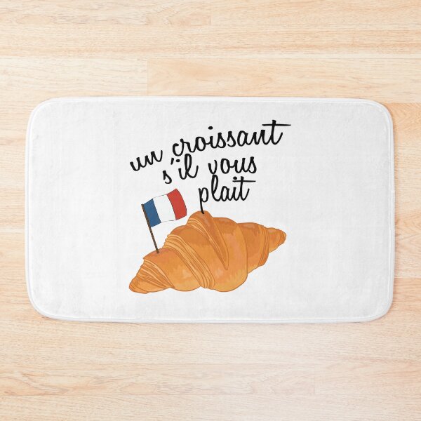Item preview, Un Croissant Sil Vous Plait - Funny French Food designed and sold by TheInkElephant.