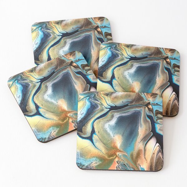Item preview, Aqua and sandy beach colors designed and sold by Jennifer Leavey Designs.
