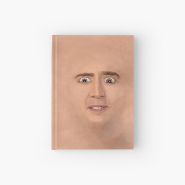 Creepy Cage Face Hardcover Journal