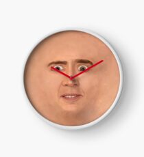 Visage de cage effrayant Horloge