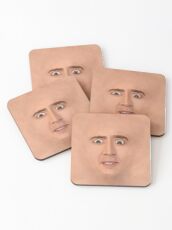 Creepy Cage Face Coasters