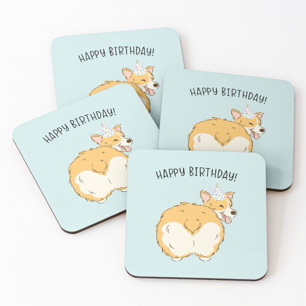 Item preview, Pembroke Welsh Corgi Dog Happy Birthday designed and sold by thepawster.