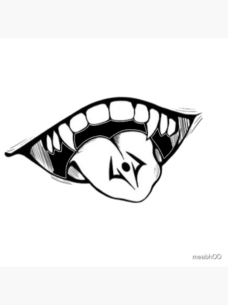 Póster «Jujutsu Kaisen Sukuna Boca Lengua Colmillos» de meabh00 | Redbubble