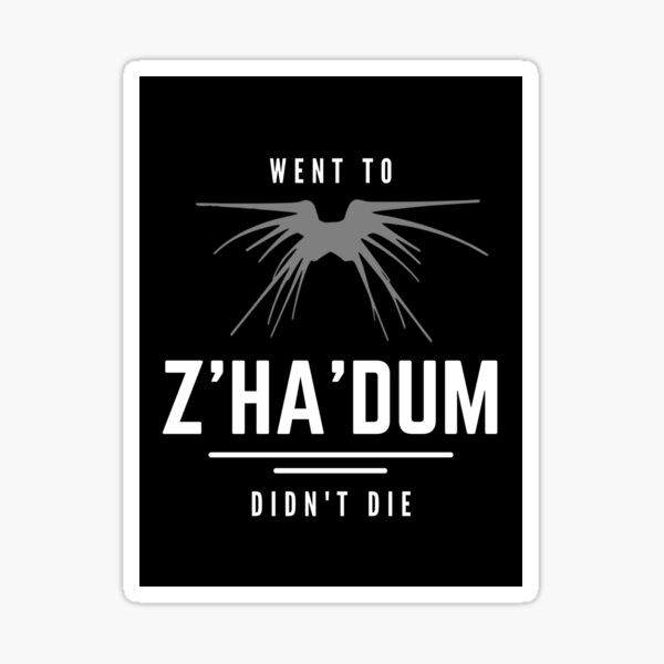 Vista previa del artículo con la obra «Fue a Z'ha'dum - No murió - Barco de las Sombras - Negro - Ciencia ficción», diseñado y vendido por Fenay Designs.