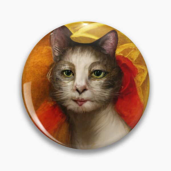 Item preview, Romantic feline in a colorful veil designed and sold by Fantasiarium.