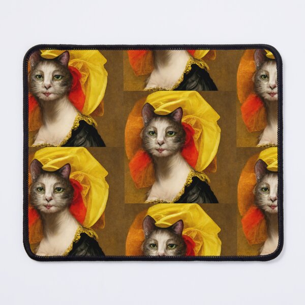 Item preview, Romantic feline in a colorful veil designed and sold by Fantasiarium.