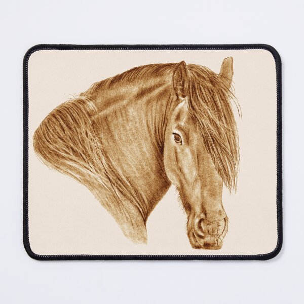 Item preview, Portrait of a Friesian - brown colorized version designed and sold by SylvieG18.