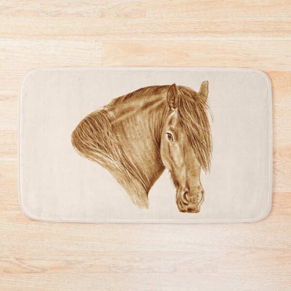 Item preview, Portrait of a Friesian - brown colorized version designed and sold by SylvieG18.