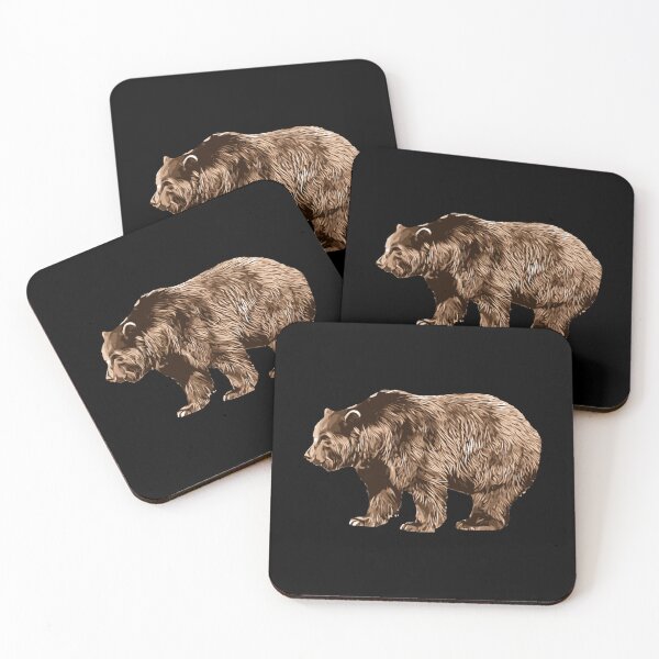 Item preview, Bear Animals Art Paint Draw Design designed and sold by BK-Fishing.