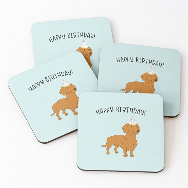 Item preview, Dachshund Doxie Weenie Wiener Dog Happy Birthday designed and sold by thepawster.