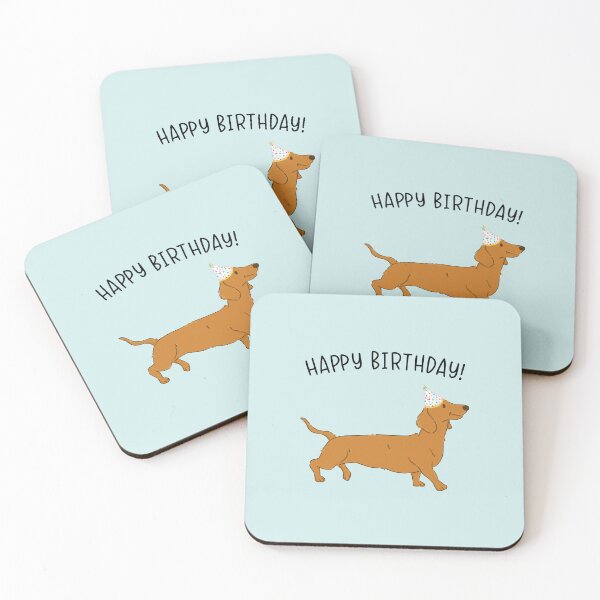 Item preview, Dachshund Doxie Weenie Wiener Dog Happy Birthday designed and sold by thepawster.