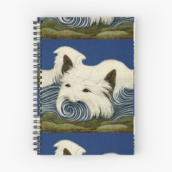 Item preview, Hokusai style westie dog  designed and sold by Fantasiarium.