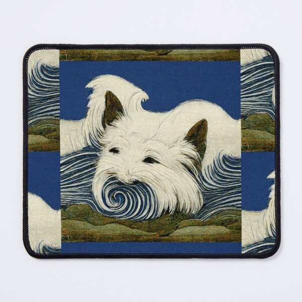 Item preview, Hokusai style westie dog  designed and sold by Fantasiarium.