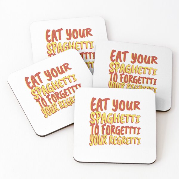 Item preview, Eat Spaghetti To Forgetti Your Regretti designed and sold by Halabe art.
