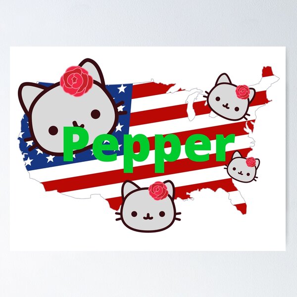 Item preview, Pepper. Proud to be American. Names for kittens. Names for cats and dogs. Pet names. designed and sold by EMIPRINCESS.