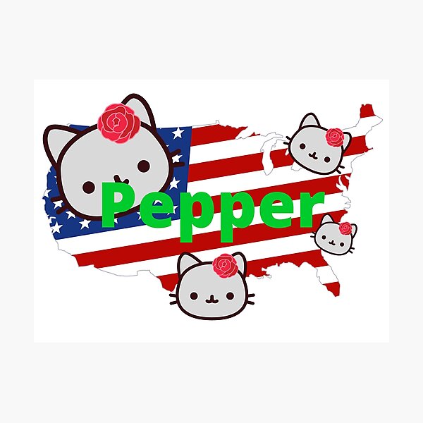 Item preview, Pepper. Proud to be American. Names for kittens. Names for cats and dogs. Pet names. designed and sold by EMIPRINCESS.