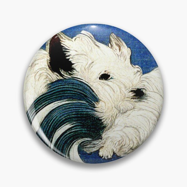 Item preview, Hokusai style westie dog  designed and sold by Fantasiarium.
