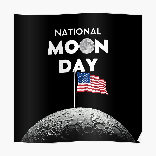 "National Moon Day" Poster for Sale by afilibirfilinta Redbubble
