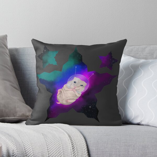 Hamstronaut Throw Pillow