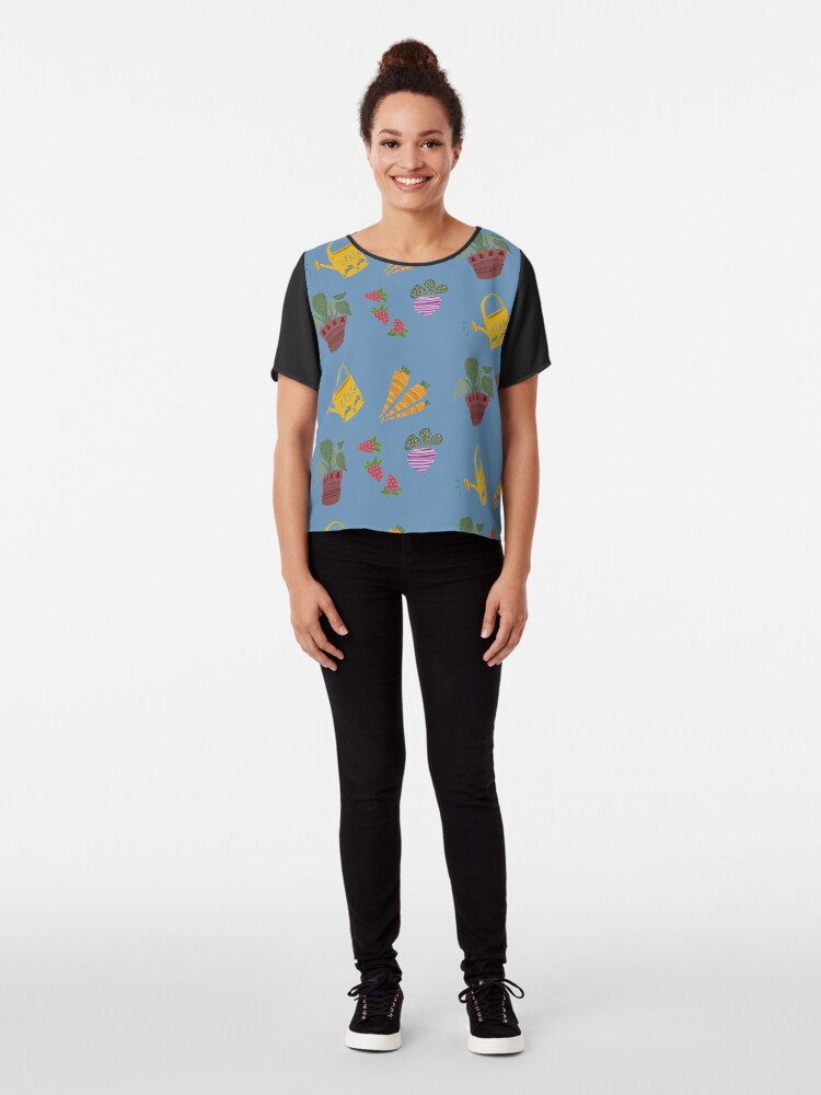 Alternate view of Gardening Chiffon Top