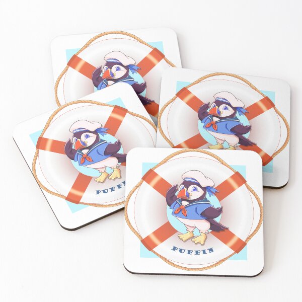 Item preview, Puffin Sailor (Background & Text) designed and sold by EdgeKagami.