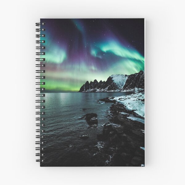 Item preview, Aurora Borealis-Northern Lights over Lenvik (Tromso, Norway) designed and sold by MadLeader.