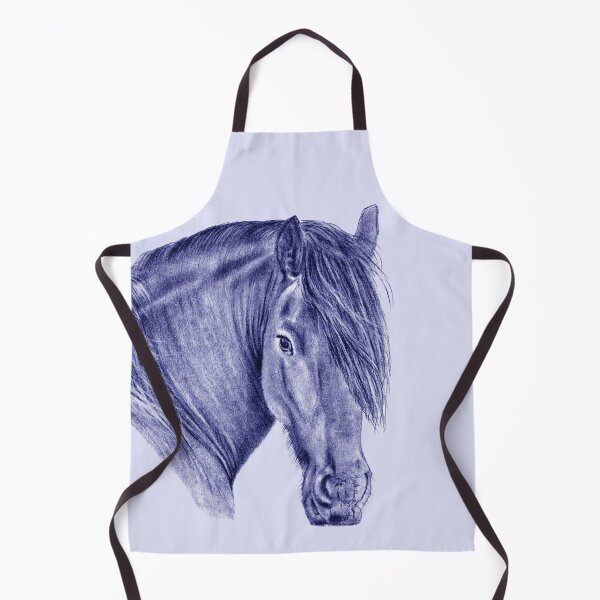 Item preview, Portrait of a Friesian - blue colorized version designed and sold by SylvieG18.
