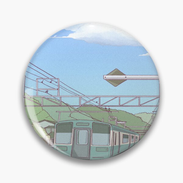 Item preview, Train Station Anime Background designed and sold by PotluckPrints.