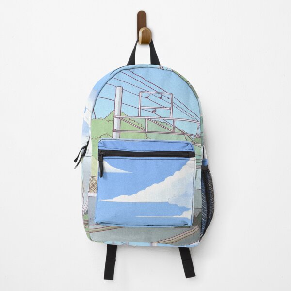 Item preview, Train Station Anime Background designed and sold by PotluckPrints.