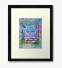 Rumi Inspirational LIGHT quote Framed Print